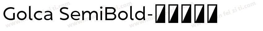 Golca SemiBold字体转换